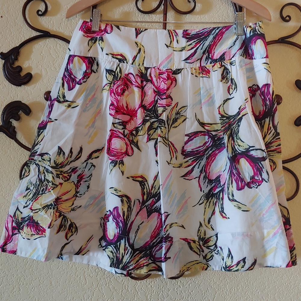 CAbi Floral Skirt